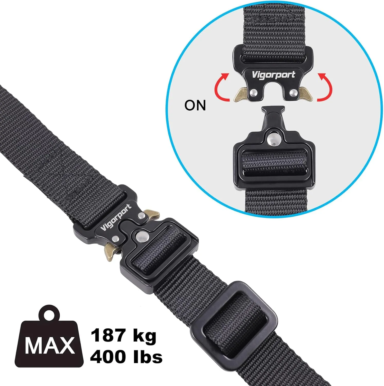 Vigorport Luggage Straps, Luggage Connector Straps for Suitcases Add A Bag and Connect Your 2 Suitcases Together Adjustable Attachment Accessories Belts (1'' Width S Size)