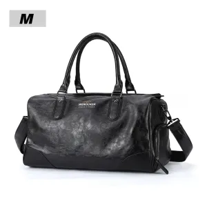 Vintage Leather Duffle Bag