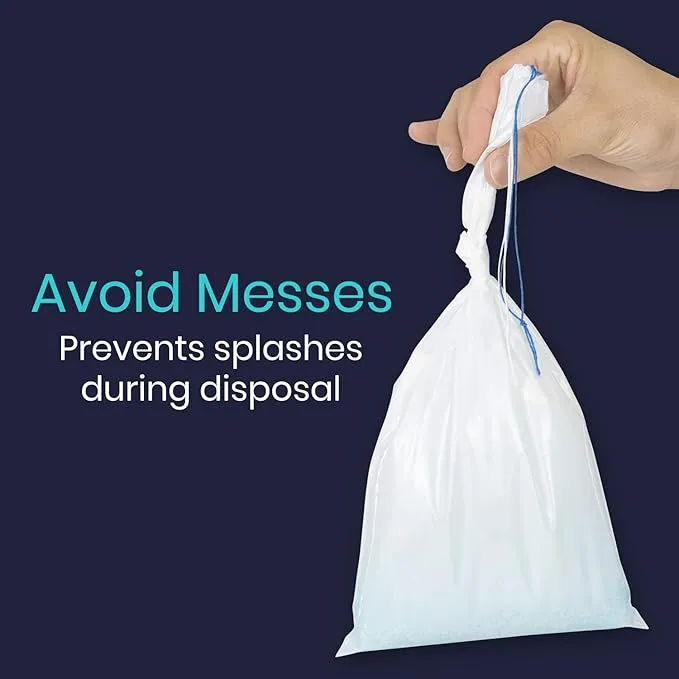 Vive Disposable Urine Bags (20 Count) - Pee Bags for Emergencies, Camping & Car Travel - Travel Urinal for Men and Women - Portable Urine Collection Bags - Leak-Proof Pee Bag - Emergency Urine Bag Kit