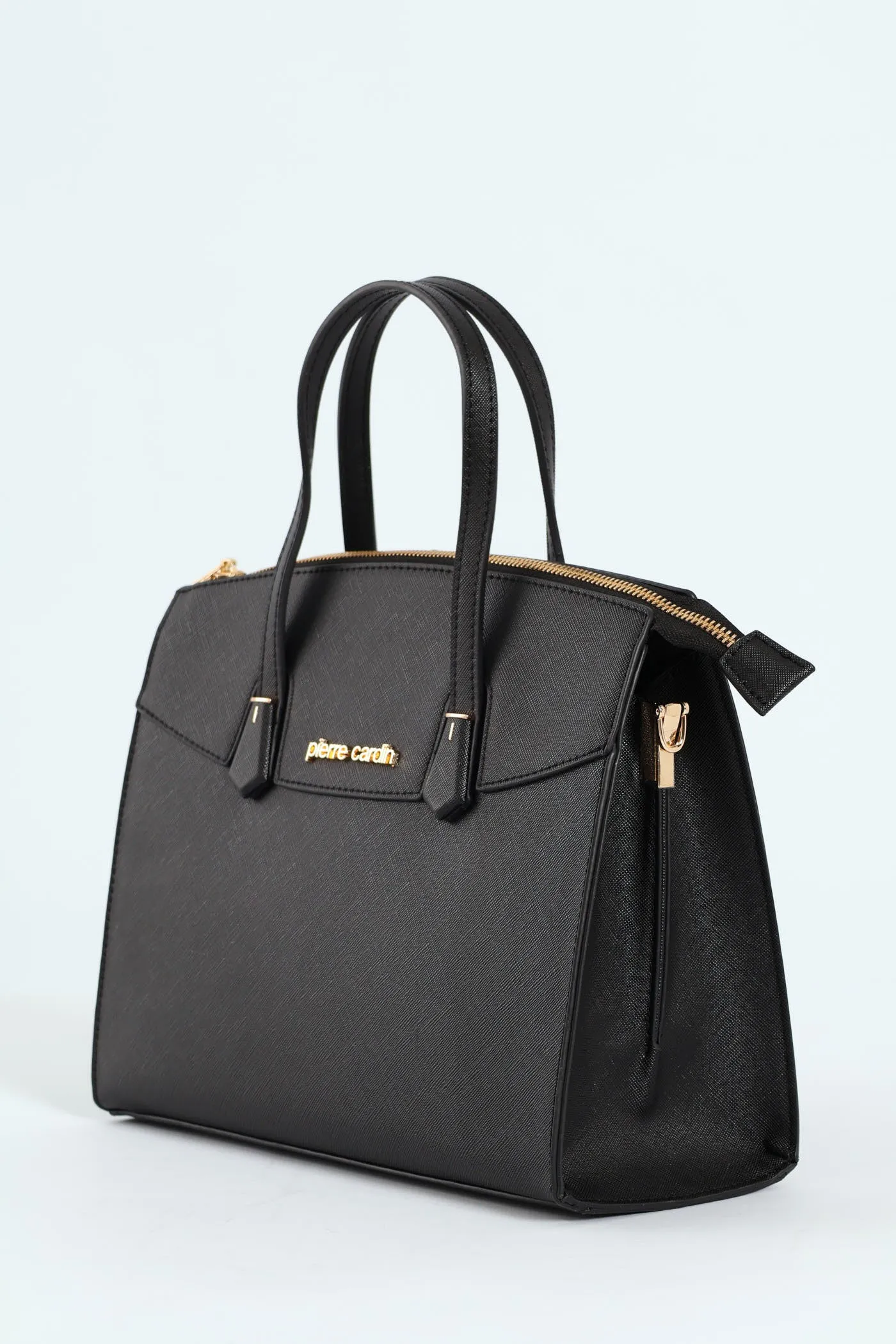 Vivian Structured Satchel - Black