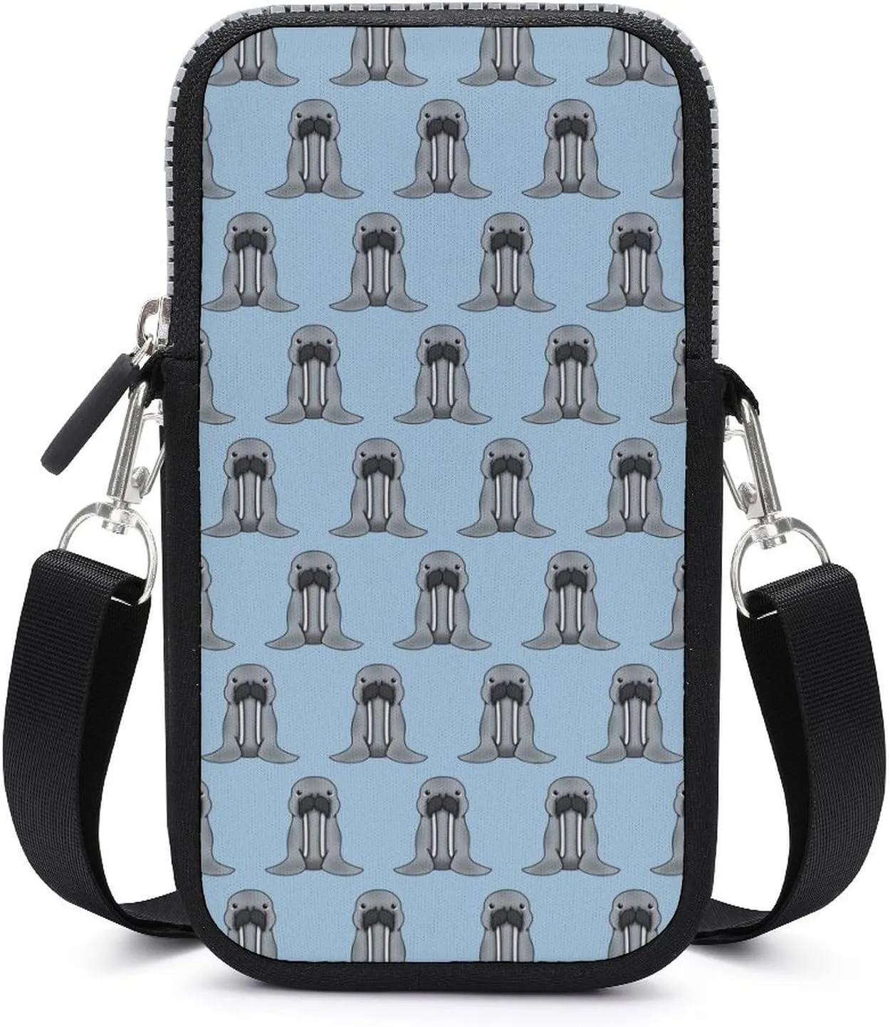 Walrus Chibi Phone Bag Waterproof Phone Crossbody Bag Purse Mini Smartphone Wallet Bag