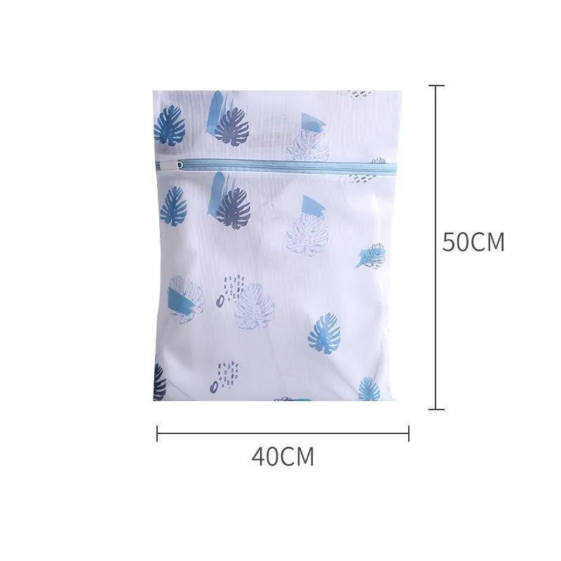 Washing Bags 4PCS Polyester Pink/Blue Laundry Set
