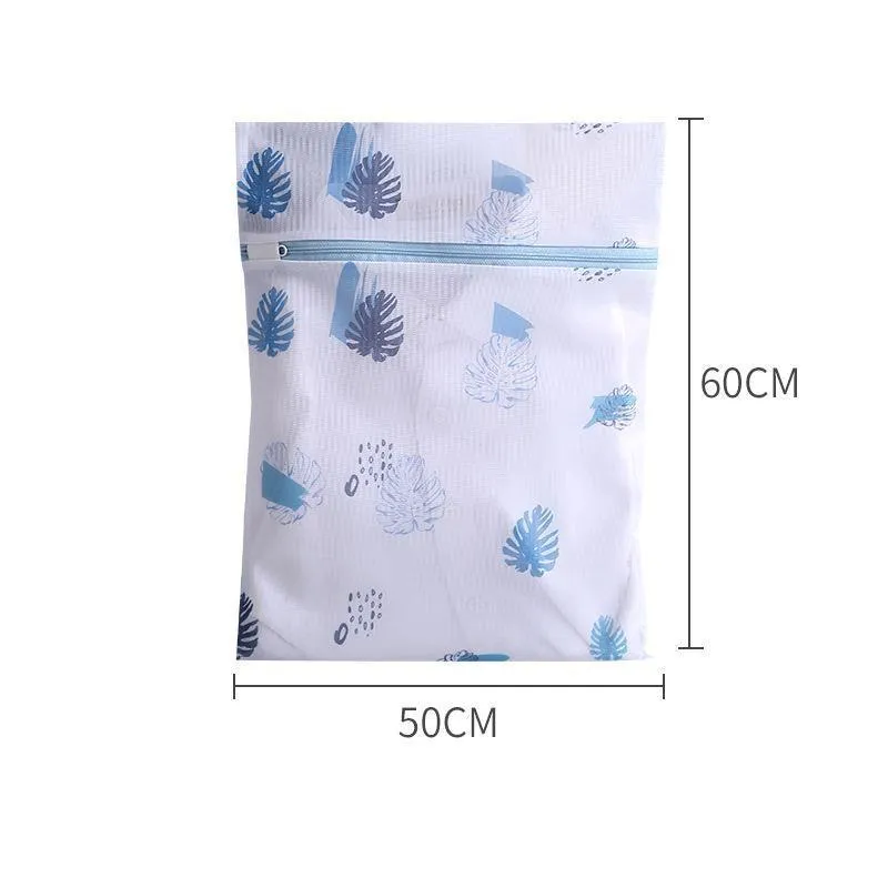 Washing Bags 4PCS Polyester Pink/Blue Laundry Set