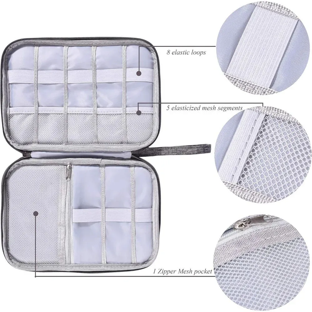 Waterproof Electronics Organizer Bag – Travel Cable & Accessories Storage Pouch