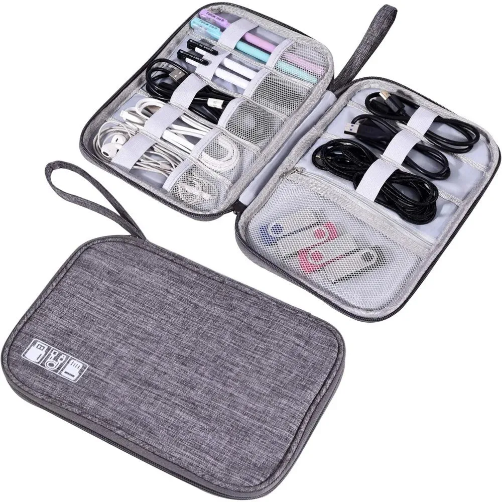 Waterproof Electronics Organizer Bag – Travel Cable & Accessories Storage Pouch