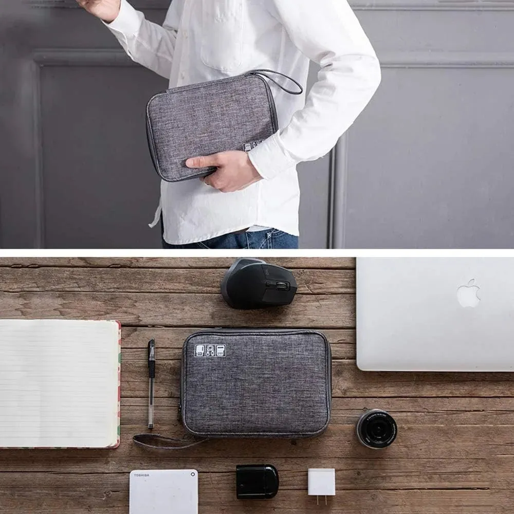 Waterproof Electronics Organizer Bag – Travel Cable & Accessories Storage Pouch