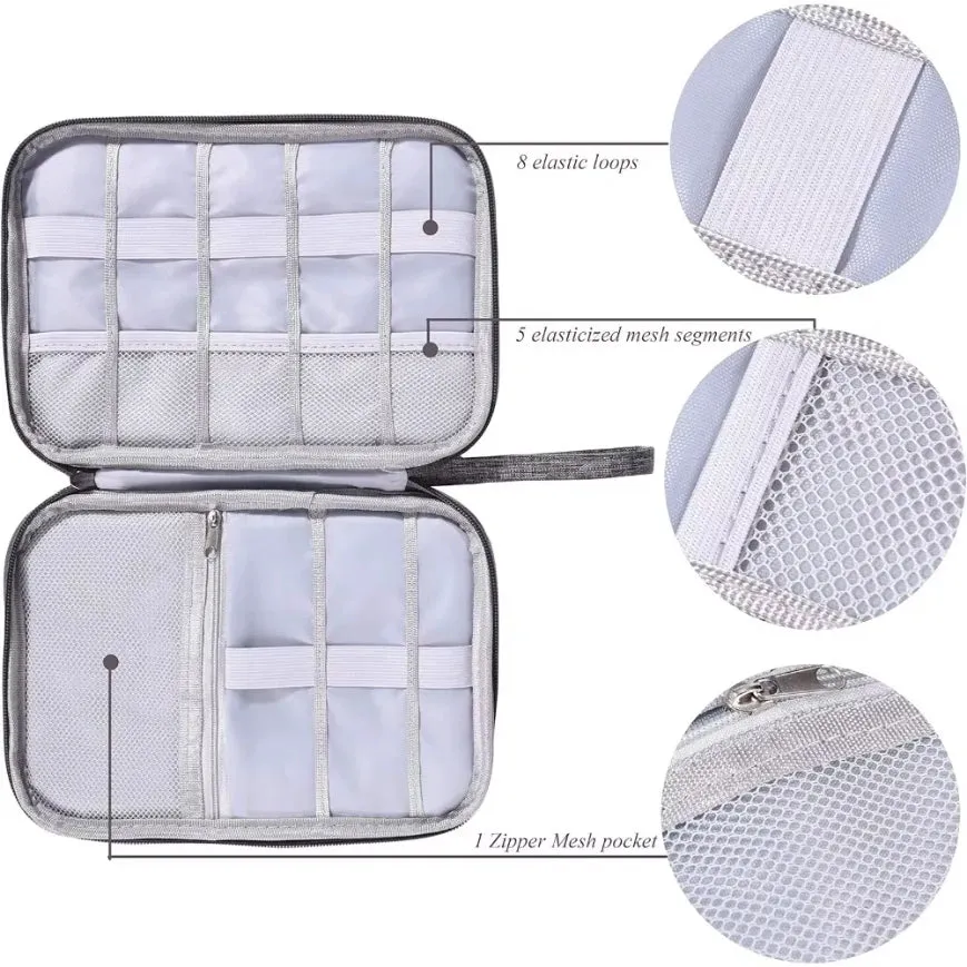 Waterproof Electronics Organizer Bag – Travel Cable & Accessories Storage Pouch
