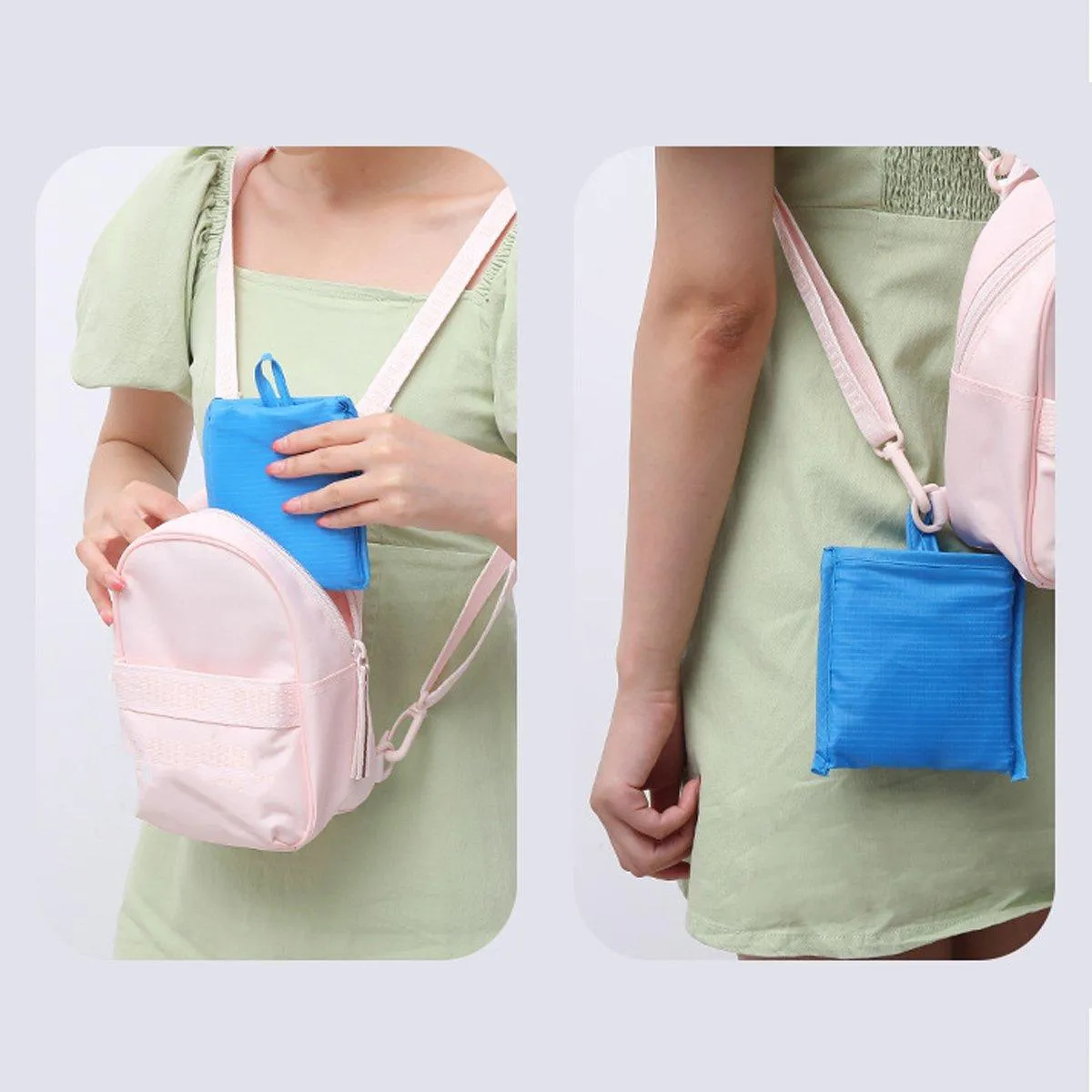 Waterproof Foldable Fabric Reusable Grocery Bags 1PC