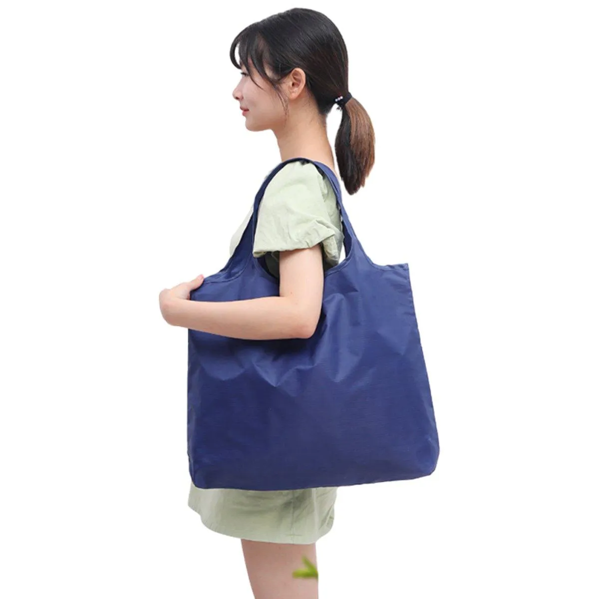 Waterproof Foldable Fabric Reusable Grocery Bags 1PC