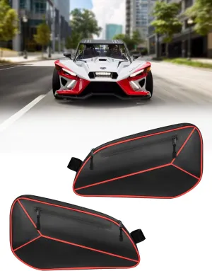 Waterproof Side Storage Bags for Polaris Slingshot 2015-2023 Models | Dual Compartment Door Organizer with SBS Zippers, Special Fit for Polaris Slingshot SL S LE SLR GT Accessories (1 Pair)
