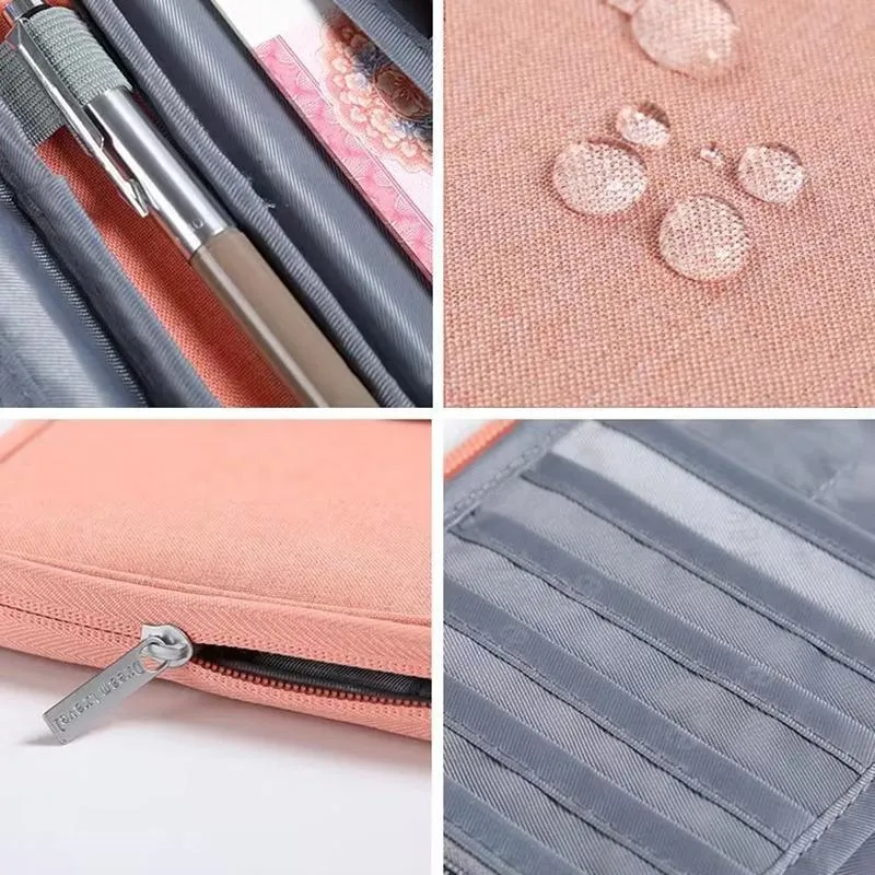 Waterproof Travel Passport Wallet 1PC 2Sizes 5Colours
