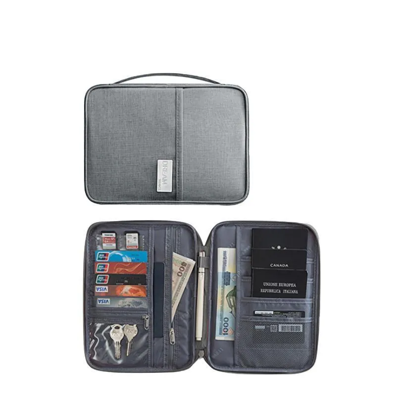 Waterproof Travel Passport Wallet 1PC 2Sizes 5Colours