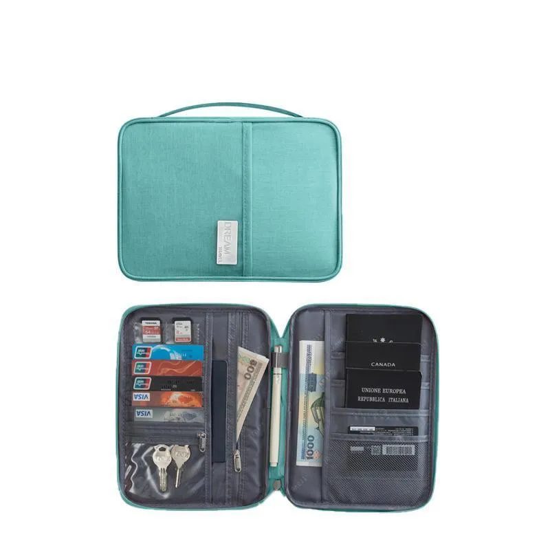 Waterproof Travel Passport Wallet 1PC 2Sizes 5Colours