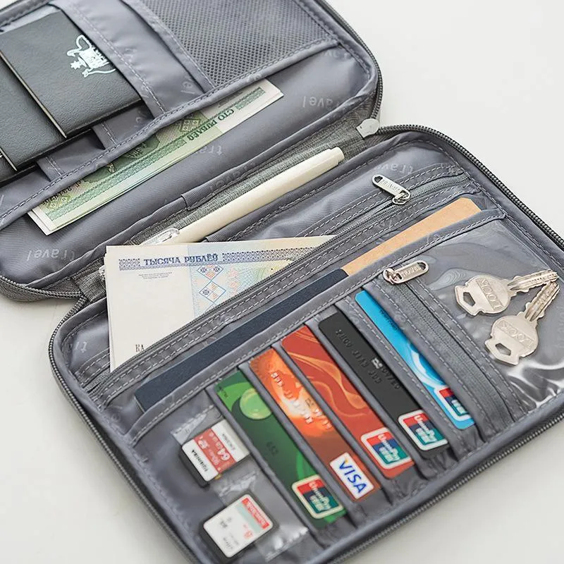 Waterproof Travel Passport Wallet 1PC 2Sizes 5Colours