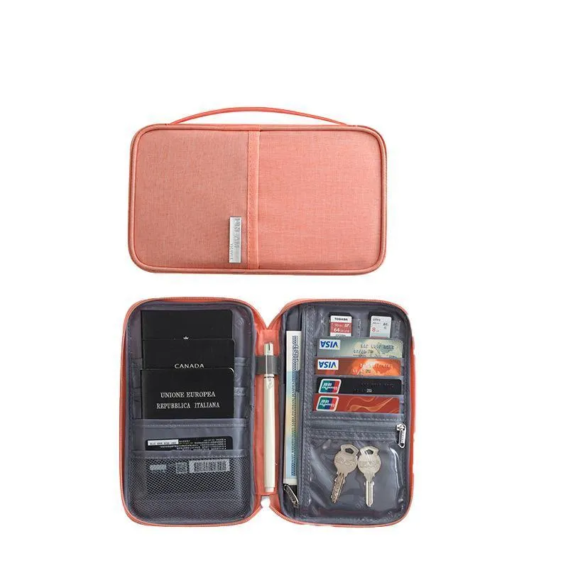 Waterproof Travel Passport Wallet 1PC 2Sizes 5Colours