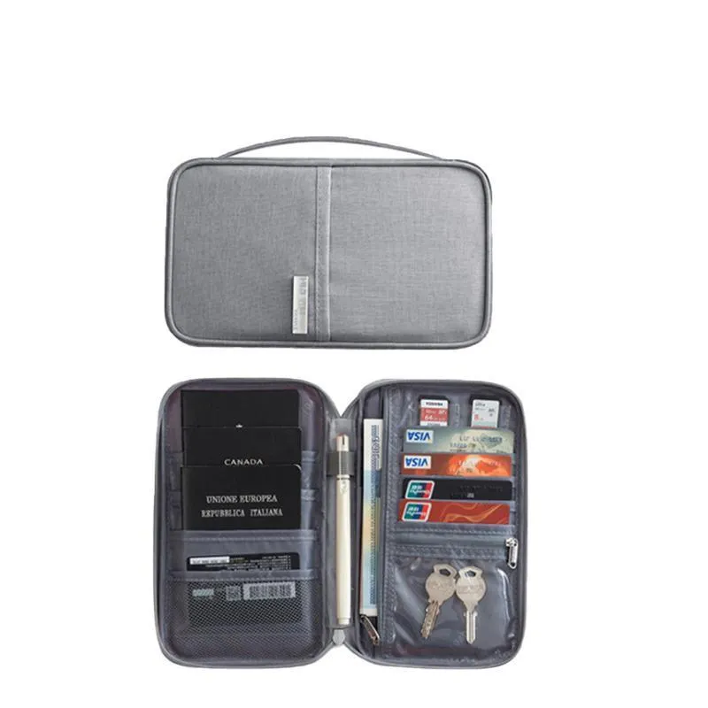 Waterproof Travel Passport Wallet 1PC 2Sizes 5Colours
