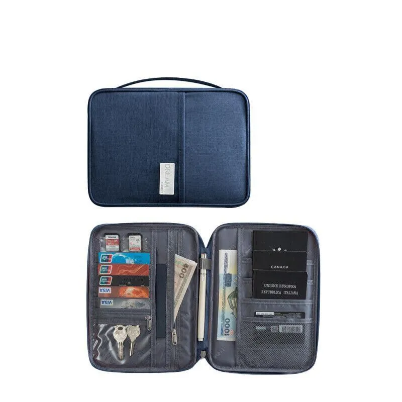 Waterproof Travel Passport Wallet 1PC 2Sizes 5Colours