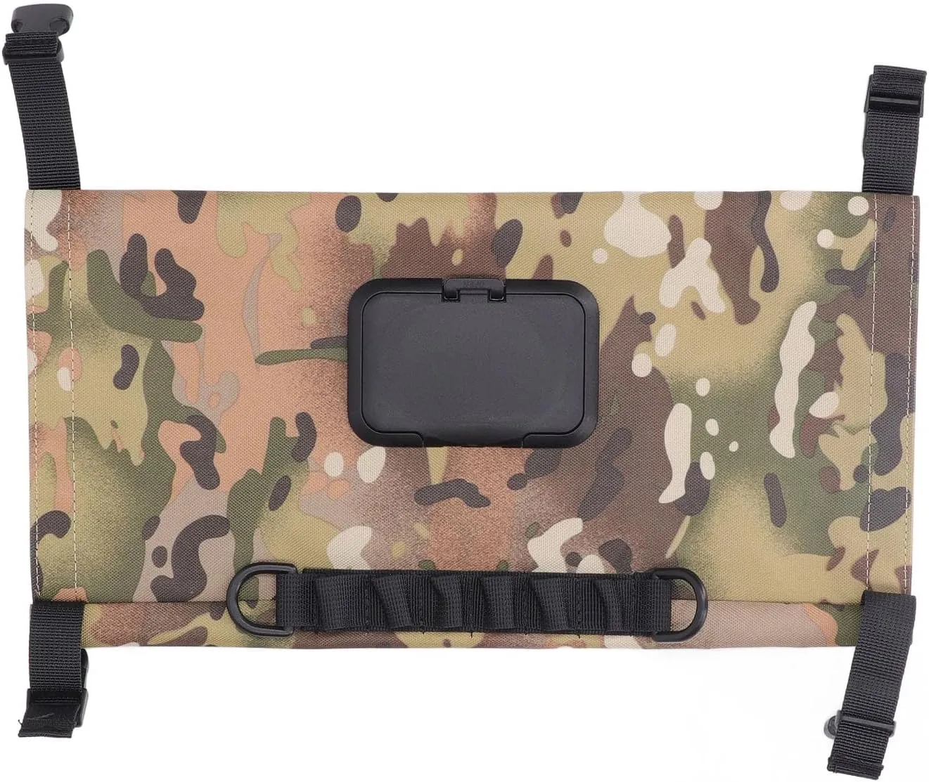 Weatherproof Hanging Toilet Paper Holder | Canvas Wet Wipes Container for Camping/RV/Car | Adjustable Strap & Flip Cover | Outdoor Design