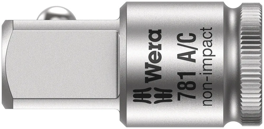 Wera 05042671001 781 A 1/4" Connection parts, 781 A/C x 1/2 x 36 mm x 1/4"