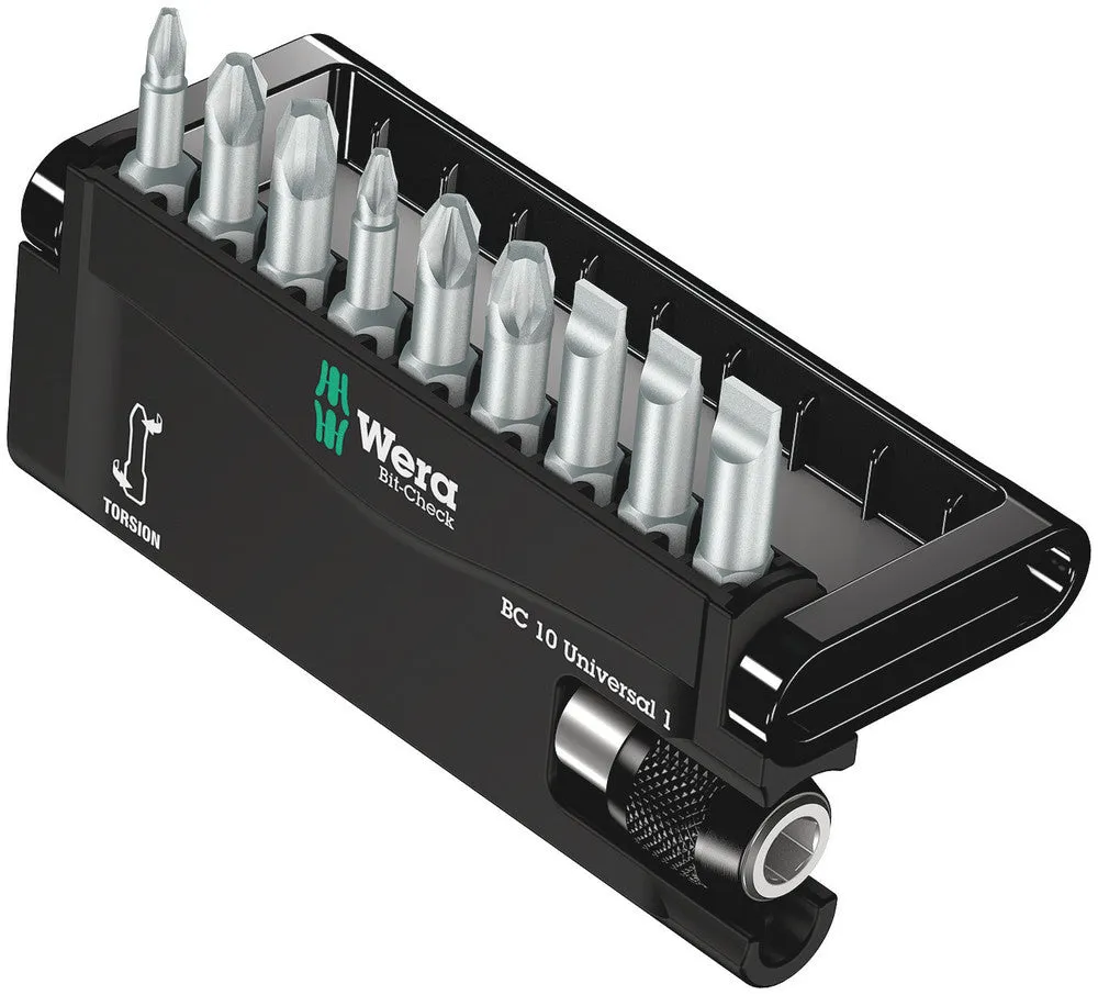 Wera 05056161001 Bit-Check 10 Universal 1, 10 pieces