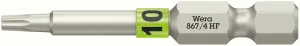 Wera 05060506001 867/4 TORX® HF Bits with holding function, TX 10 x 50 mm