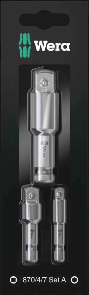Wera 05073200001 870/4/7 Set A SB, 3 pieces