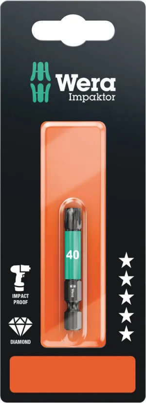 Wera 05073967001 867/4 IMP DC SB Impaktor bits, TX 40 x 50 mm