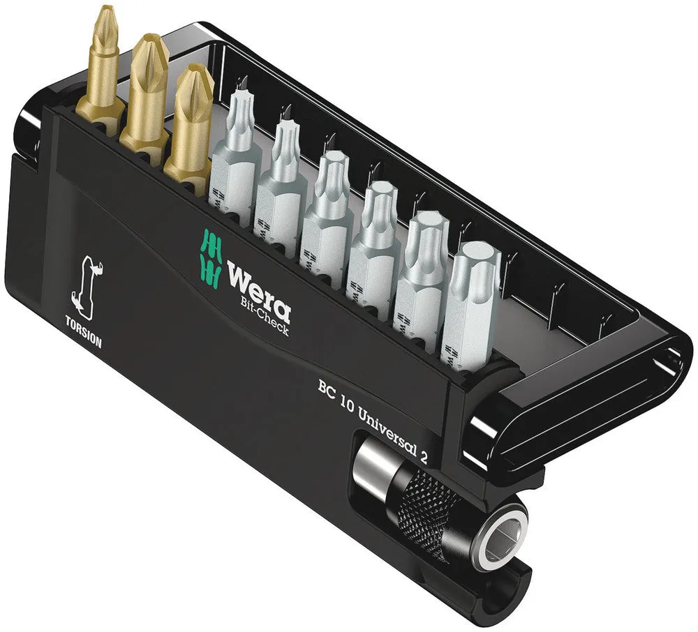 Wera 05134200001 Bit-Check 10 Universal 2, 10 pieces