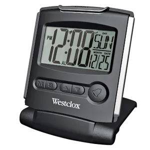 Westclox Fold-up Travel Alarm Clock - 2" LCD