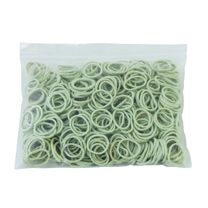White Braiding Bands (500PCS/Bag)