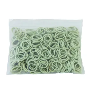 White Braiding Bands (500PCS/Bag)