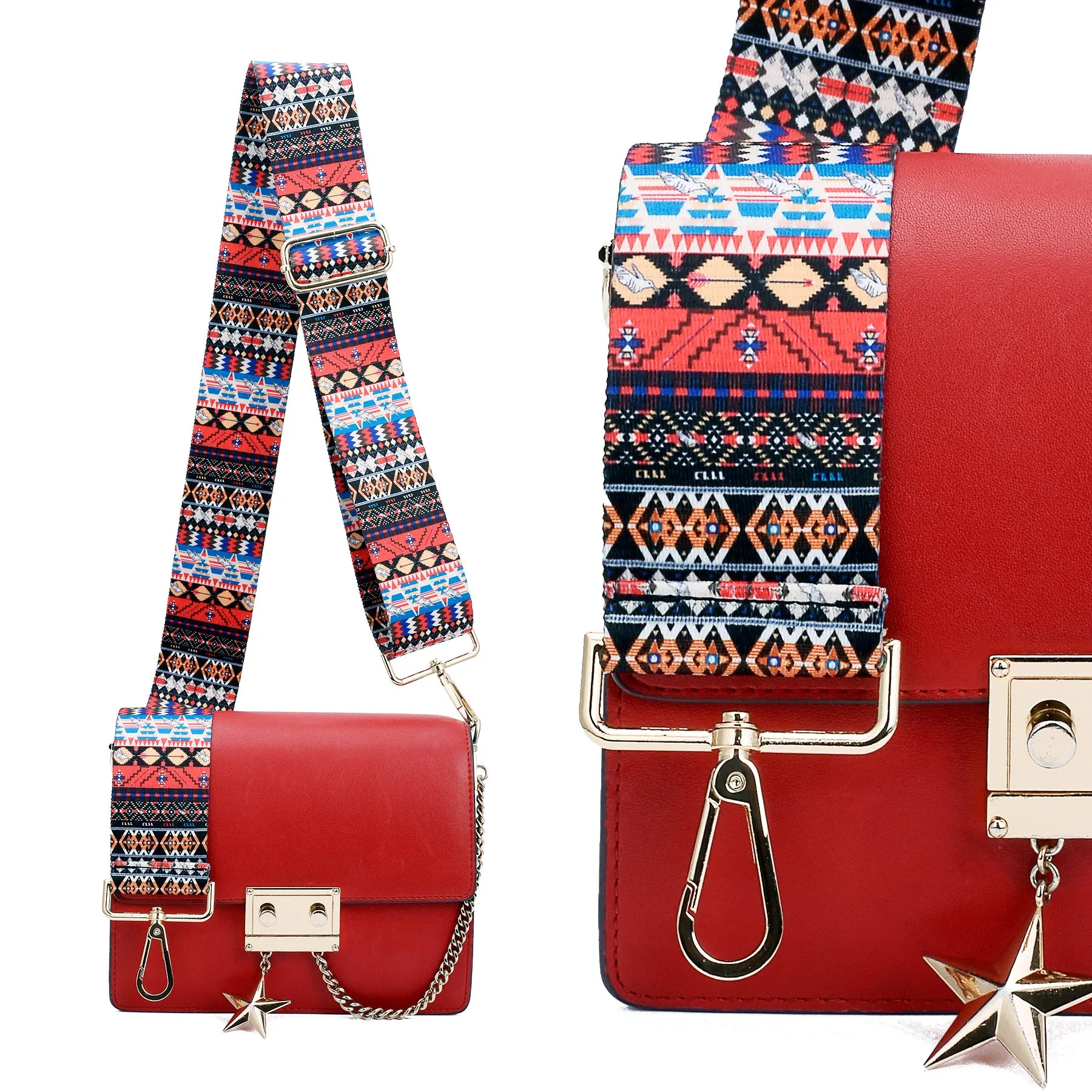 Wide Shoulder Strap Adjustable Replacement Belt Crossbody Canvas Bag Handbag (wide: 1.97"(5CM)