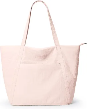 WLLWOO Large Gym Tote Bag for Women Sport Yoga, 24L Travel Beach Bag Lightweight Zipper Shoulder Handbag for Daily Work