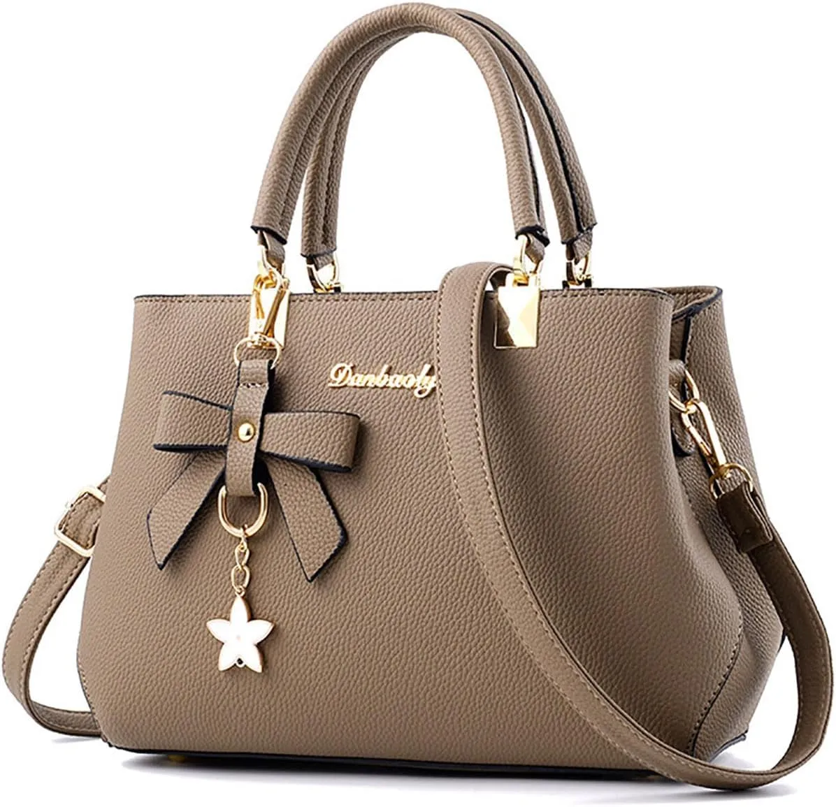 Women Bowknot Satchel Bags Handle Shoulder Handbags and Purses Pockets Zipper Leather Crossbody Bags