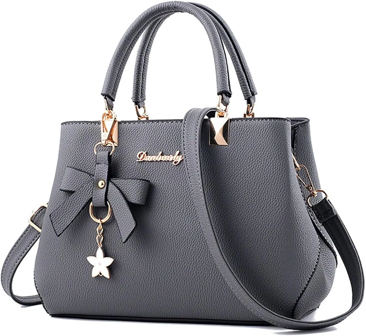 Women Bowknot Satchel Bags Handle Shoulder Handbags and Purses Pockets Zipper Leather Crossbody Bags