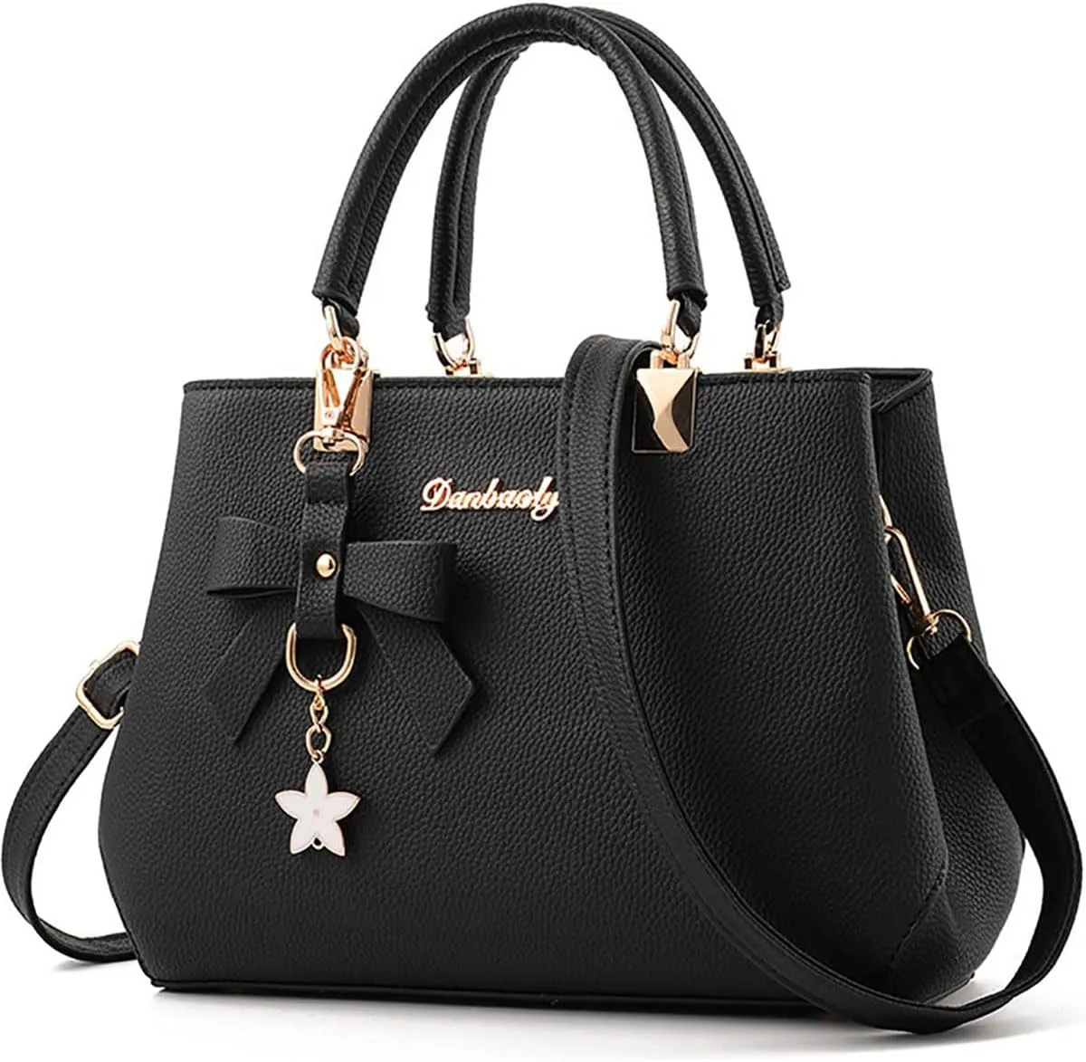 Women Bowknot Satchel Bags Handle Shoulder Handbags and Purses Pockets Zipper Leather Crossbody Bags