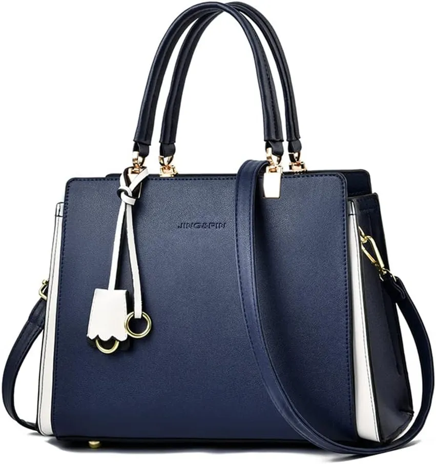 Women Elegant Handbag Classic Top-handle Purses Leather Tote Shoulder Satchels