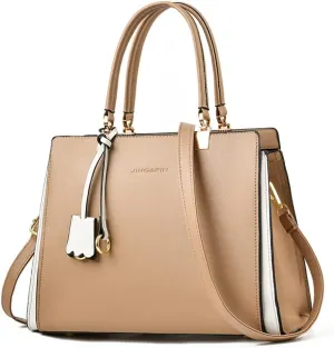 Women Elegant Handbag Classic Top-handle Purses Leather Tote Shoulder Satchels