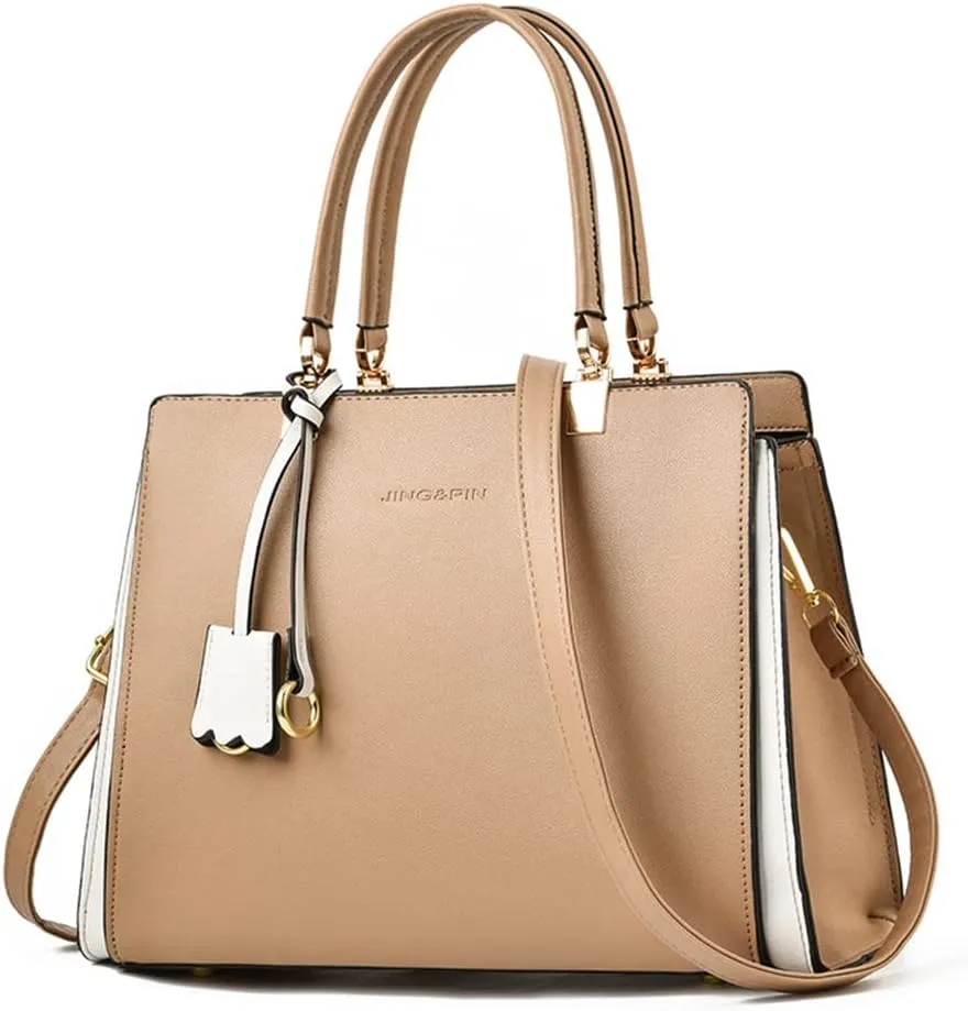 Women Elegant Handbag Classic Top-handle Purses Leather Tote Shoulder Satchels