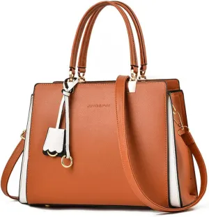 Women Elegant Handbag Classic Top-handle Purses Leather Tote Shoulder Satchels