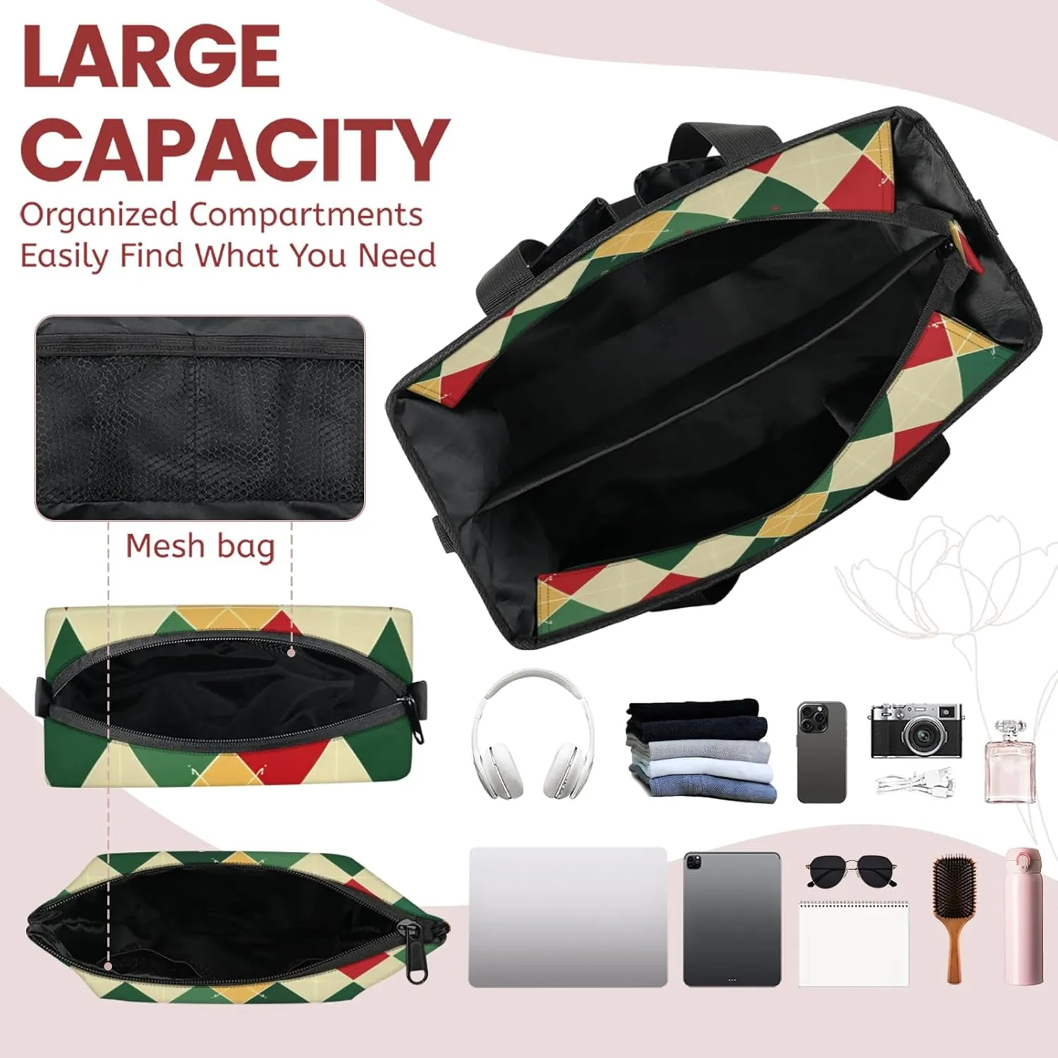 Women Fashion Tote Bag Wallet Shoulder Bags Set 3PCS Top Handle Satchel Purse Large Zippered Handbag Daily Use