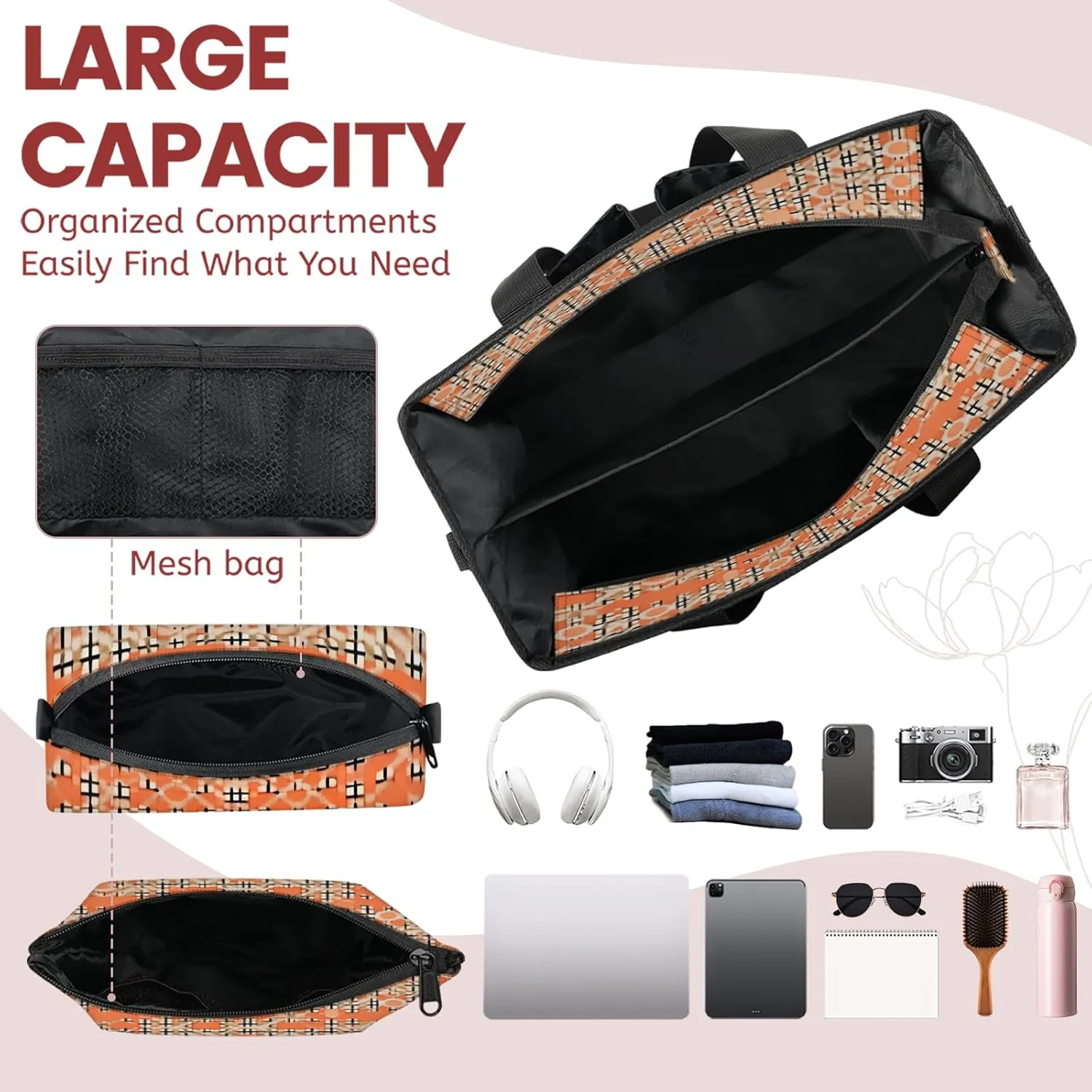 Women Fashion Tote Bag Wallet Shoulder Bags Set 3PCS Top Handle Satchel Purse Large Zippered Handbag Daily Use