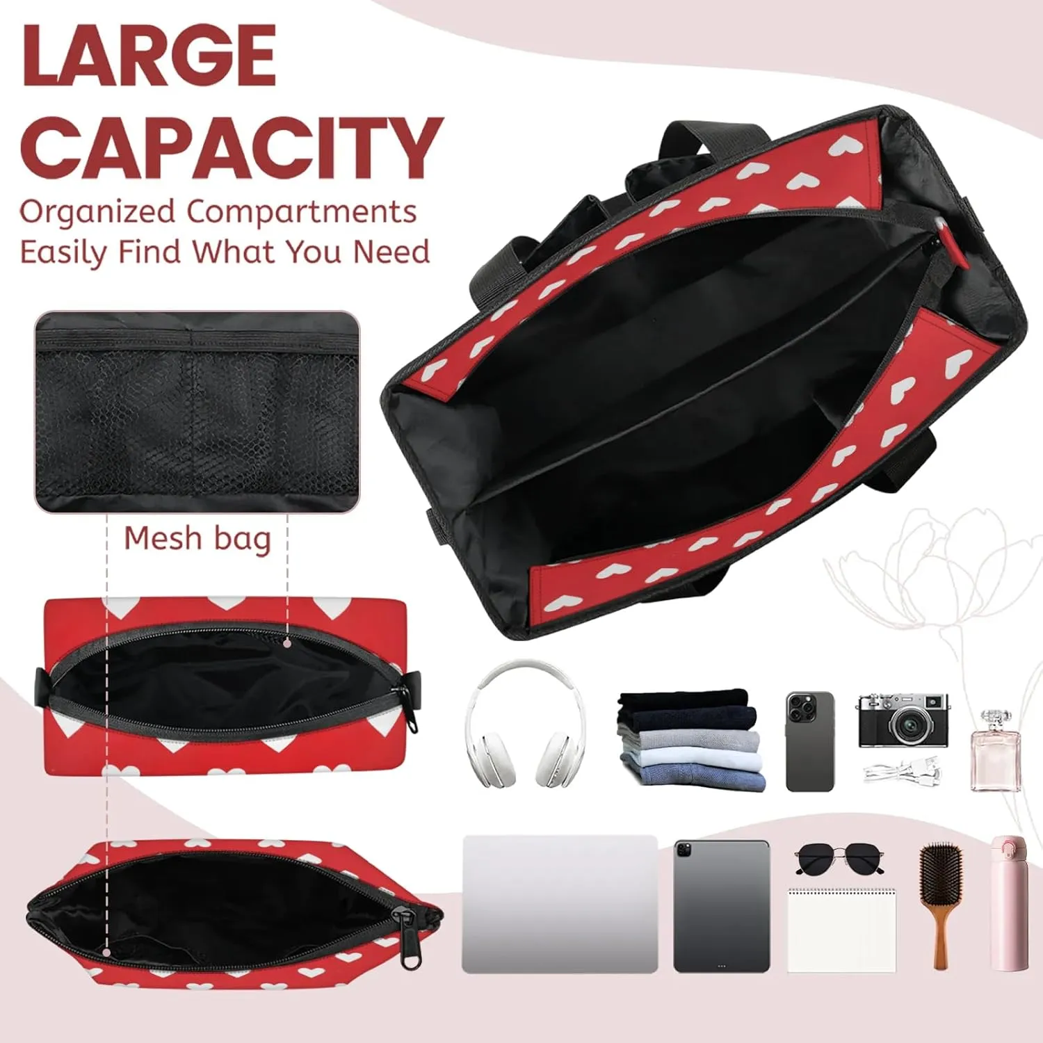 Women Fashion Tote Bag Wallet Shoulder Bags Set 3PCS Top Handle Satchel Purse Large Zippered Handbag Daily Use