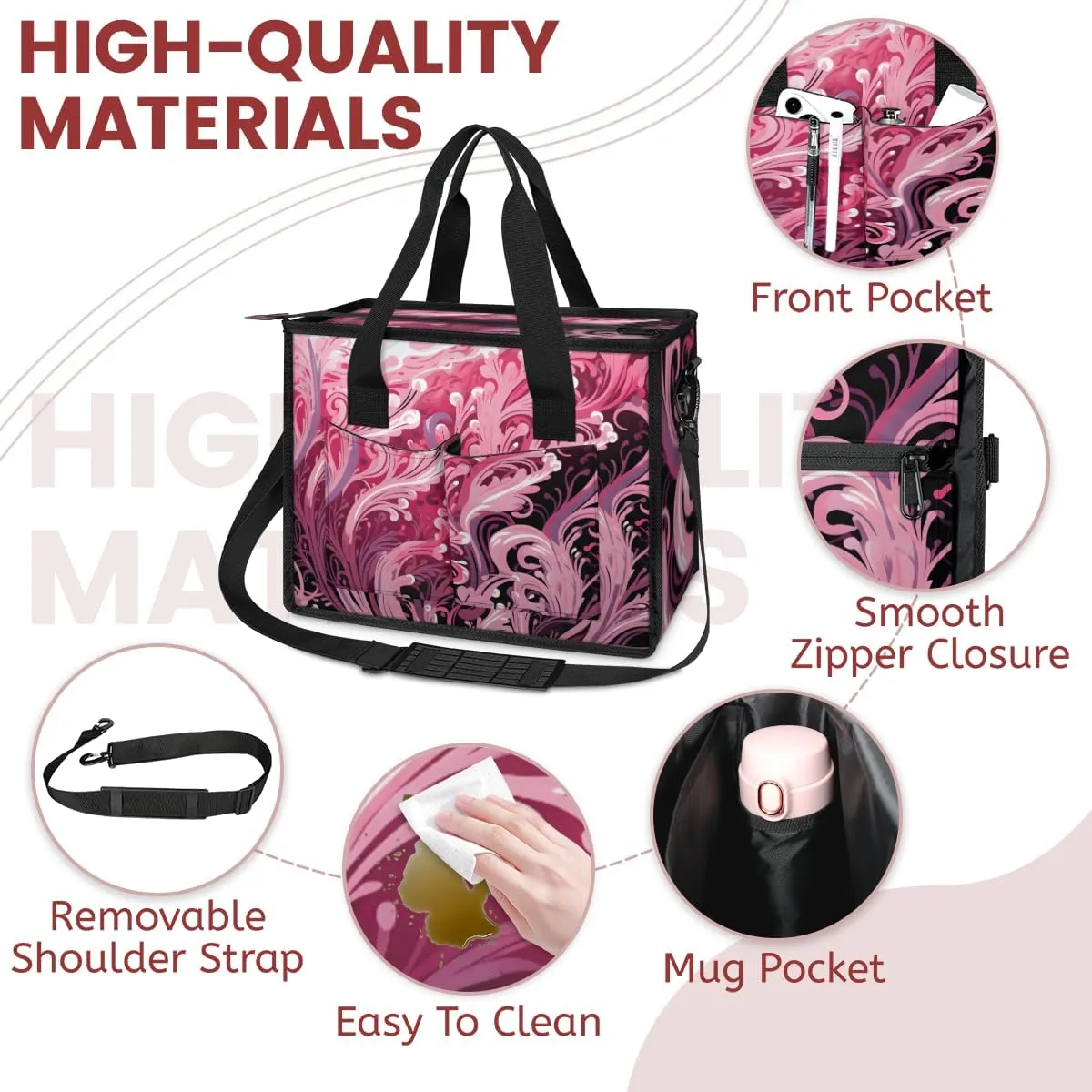 Women Fashion Tote Bag Wallet Shoulder Bags Set 3PCS Top Handle Satchel Purse Large Zippered Handbag Daily Use