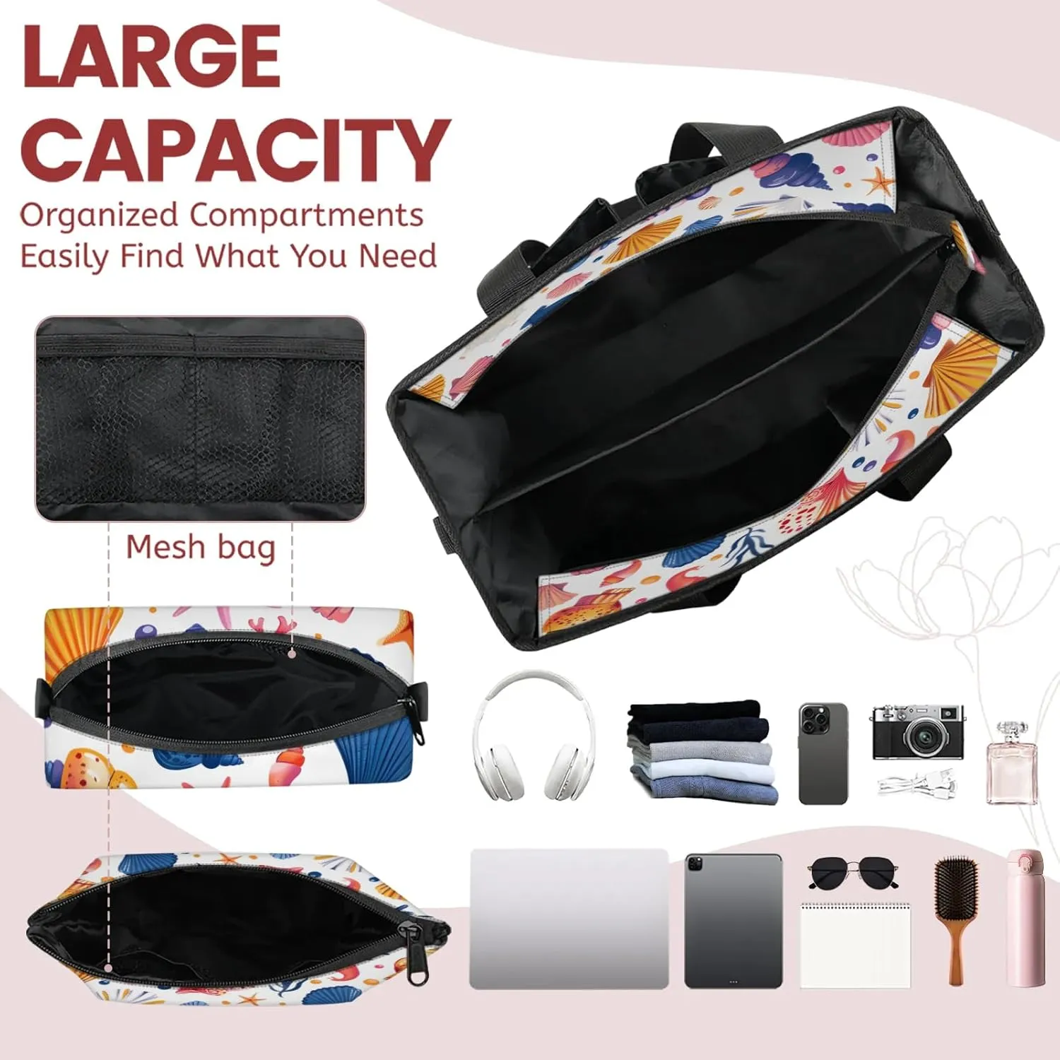 Women Fashion Tote Bag Wallet Shoulder Bags Set 3PCS Top Handle Satchel Purse Large Zippered Handbag Daily Use