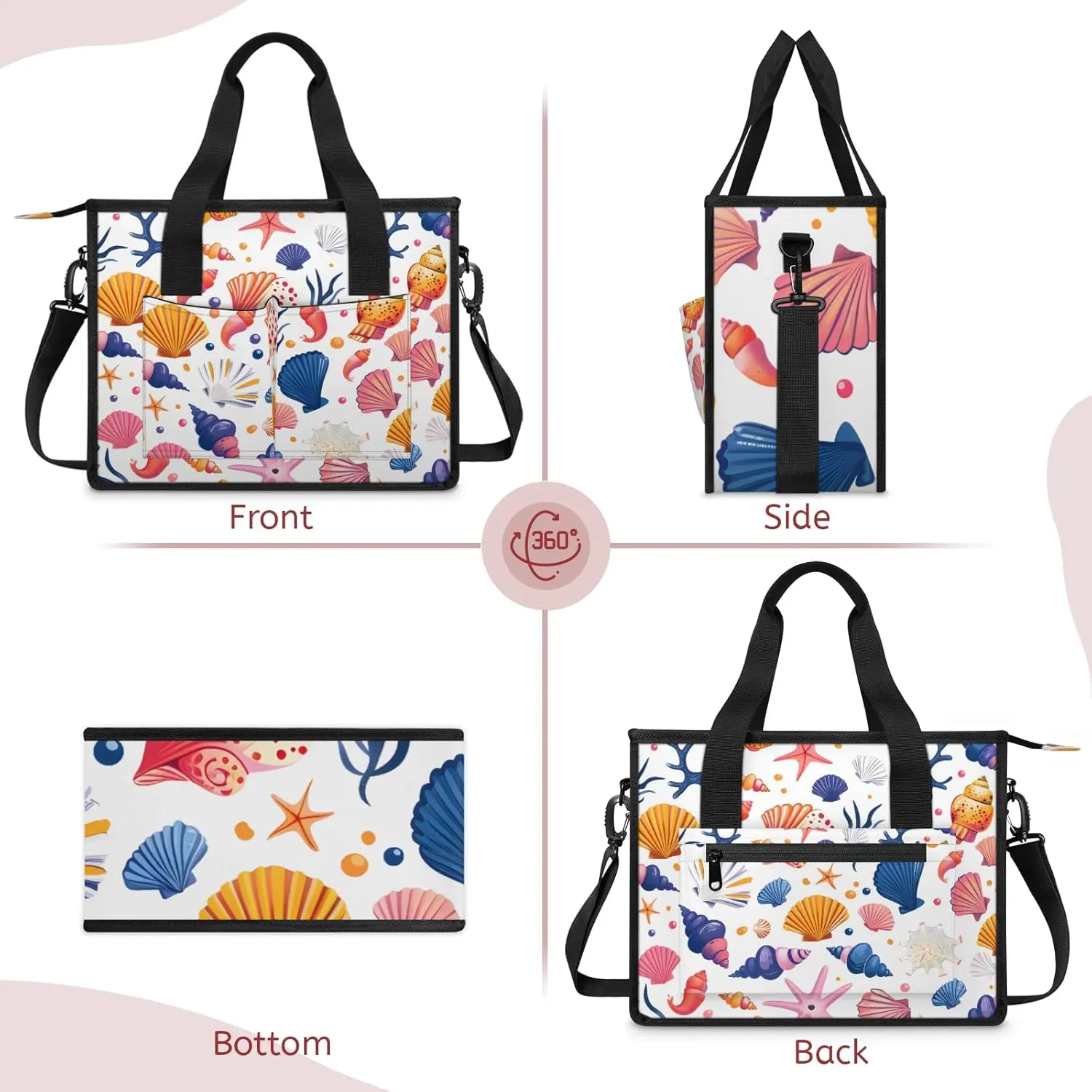 Women Fashion Tote Bag Wallet Shoulder Bags Set 3PCS Top Handle Satchel Purse Large Zippered Handbag Daily Use