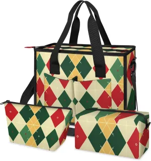 Women Fashion Tote Bag Wallet Shoulder Bags Set 3PCS Top Handle Satchel Purse Large Zippered Handbag Daily Use