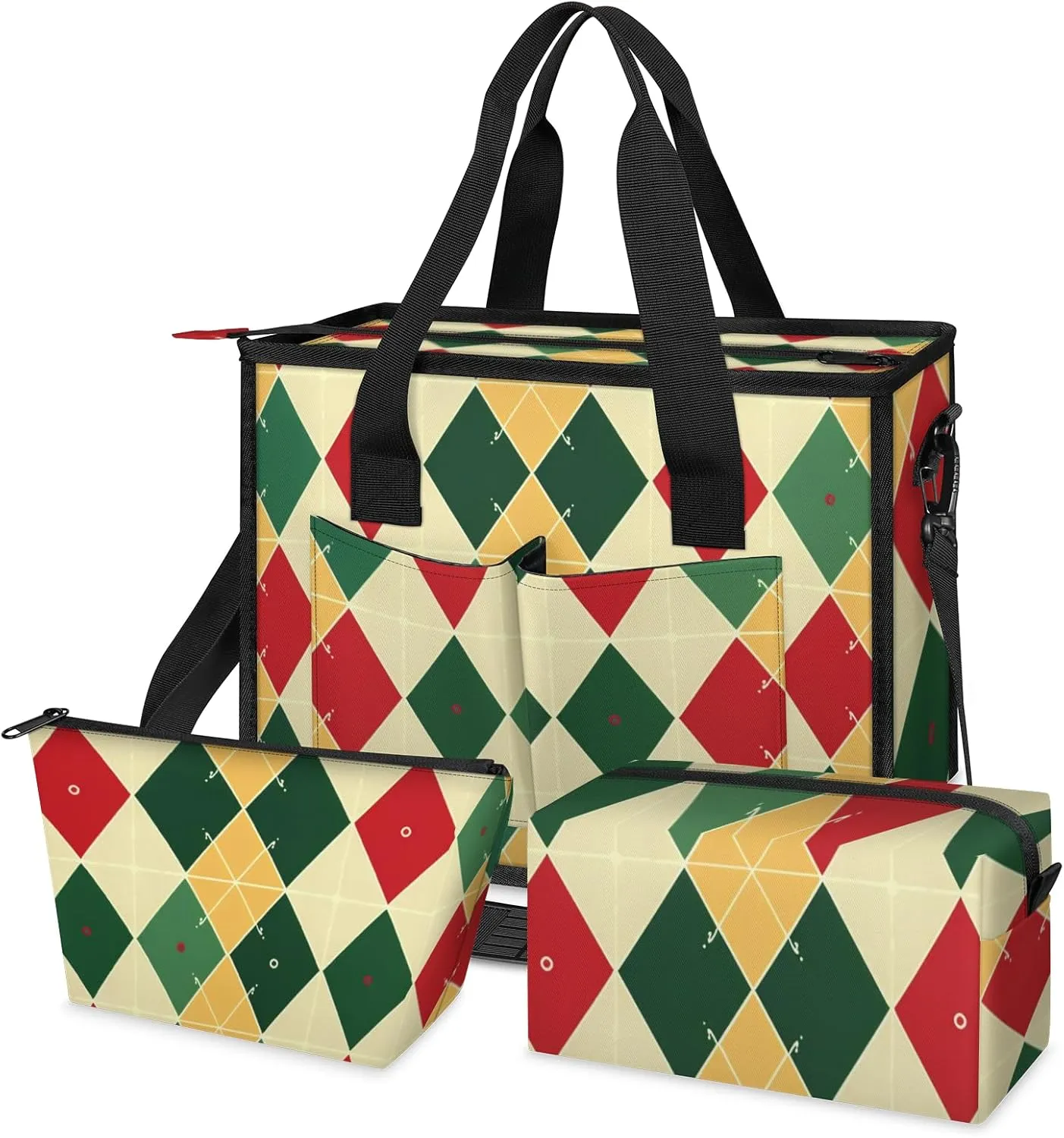 Women Fashion Tote Bag Wallet Shoulder Bags Set 3PCS Top Handle Satchel Purse Large Zippered Handbag Daily Use