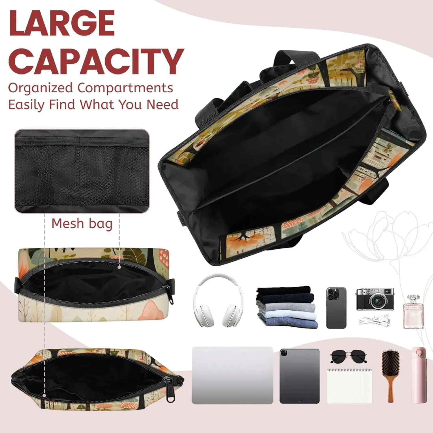 Women Fashion Tote Bag Wallet Shoulder Bags Set 3PCS Top Handle Satchel Purse Large Zippered Handbag Daily Use
