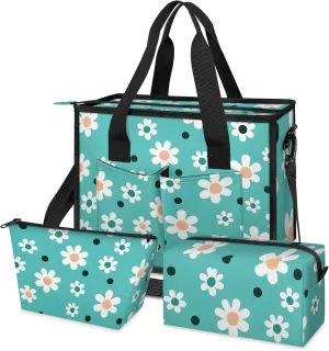 Women Fashion Tote Bag Wallet Shoulder Bags Set 3PCS Top Handle Satchel Purse Large Zippered Handbag Daily Use